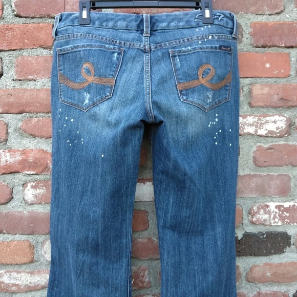 Seven7 Boot Cut Jeans Distressed - Picture 4 of 6